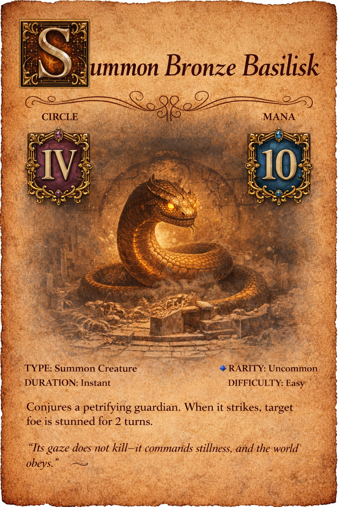 Bronze Basilisk
