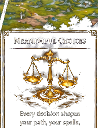 Meaningful Choices — Every decision shapes your path, your spells, and the fate of the realm.