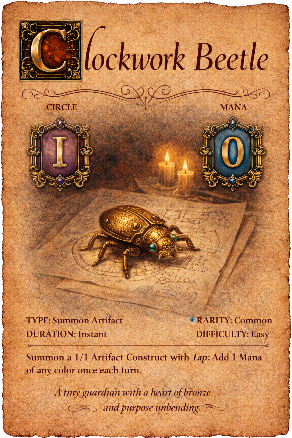 Clockwork Beetle spell card