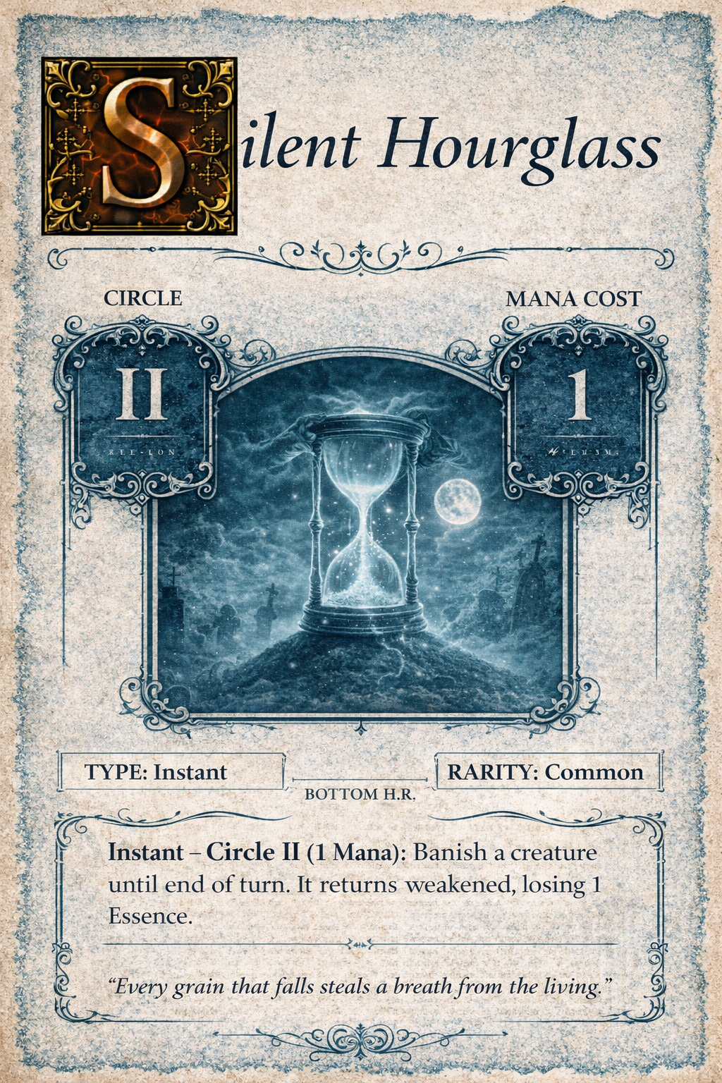 Silent Hourglass spell card