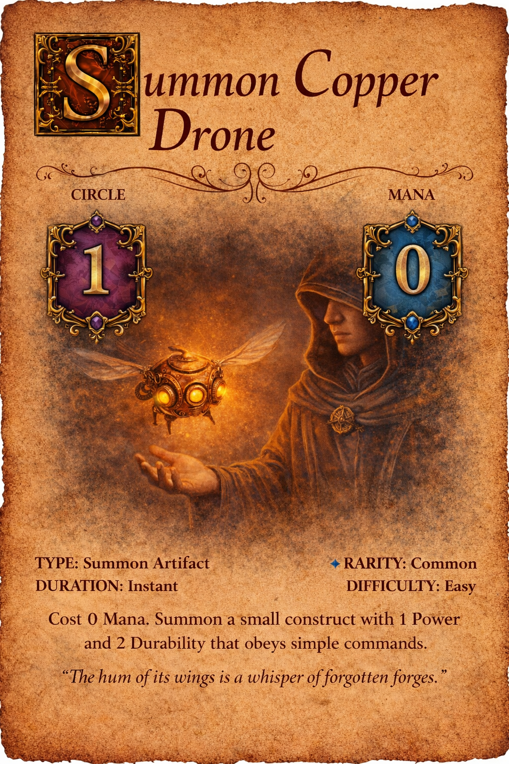 Copper Drone spell card