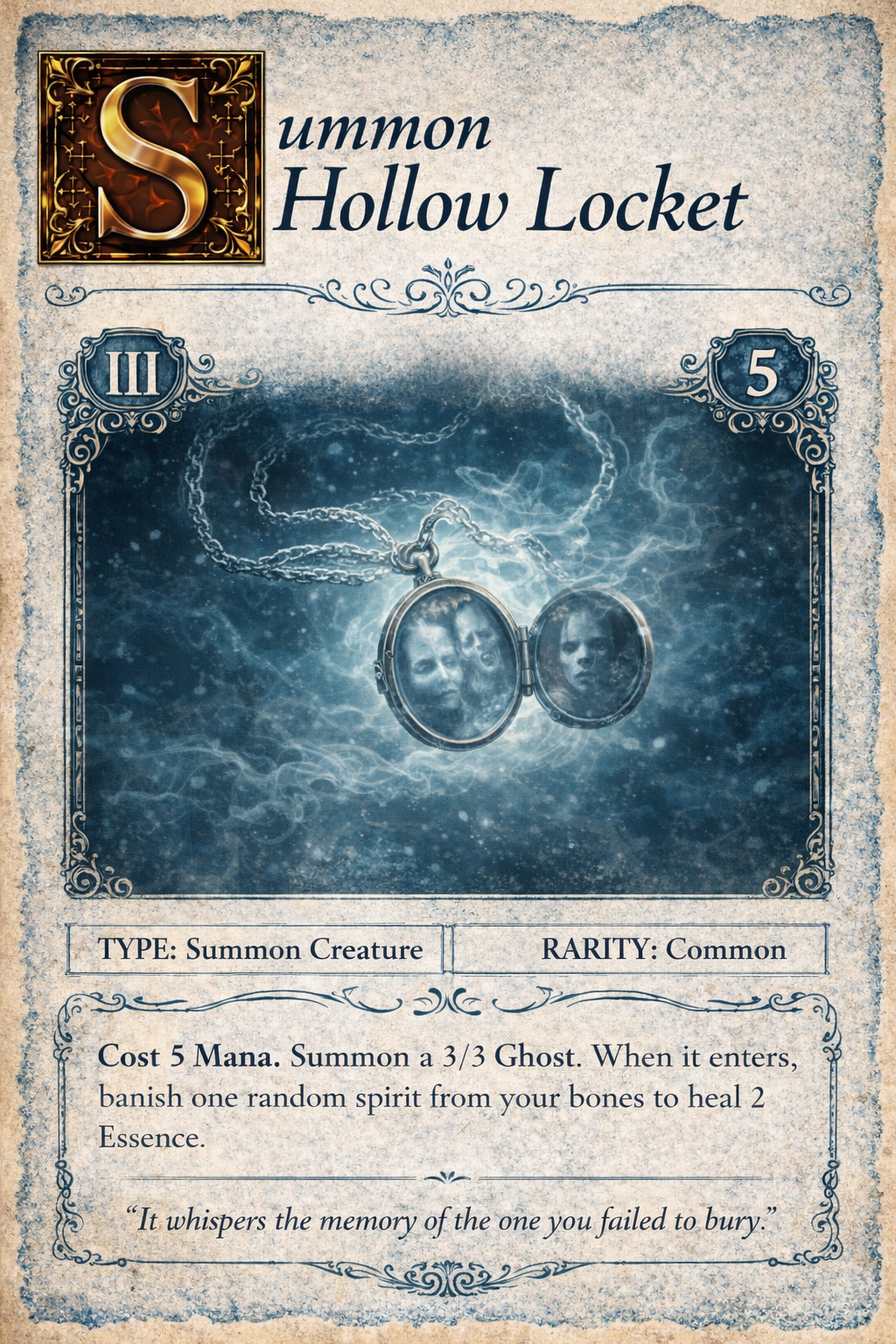 Hollow Locket spell card