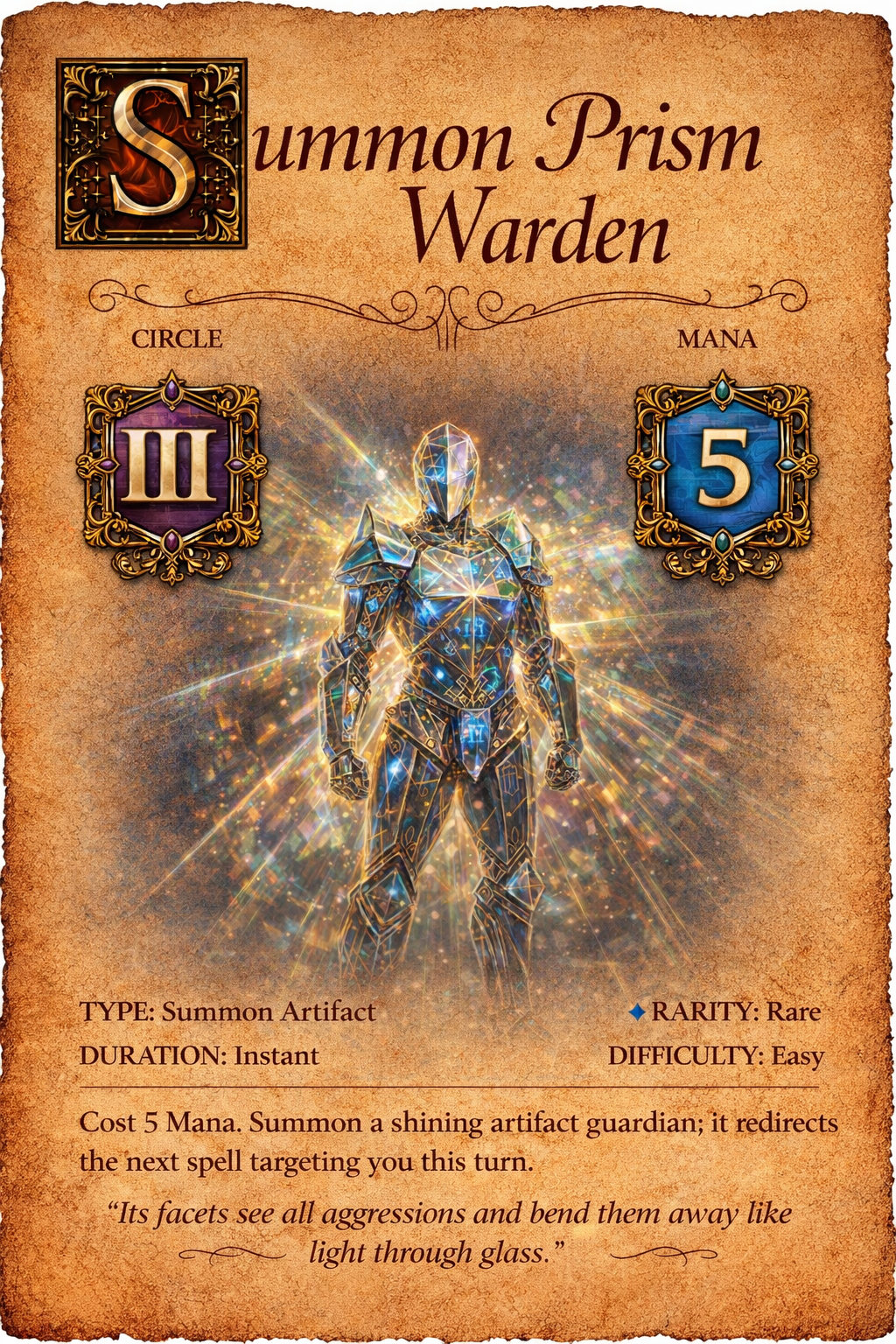 Prism Warden spell card