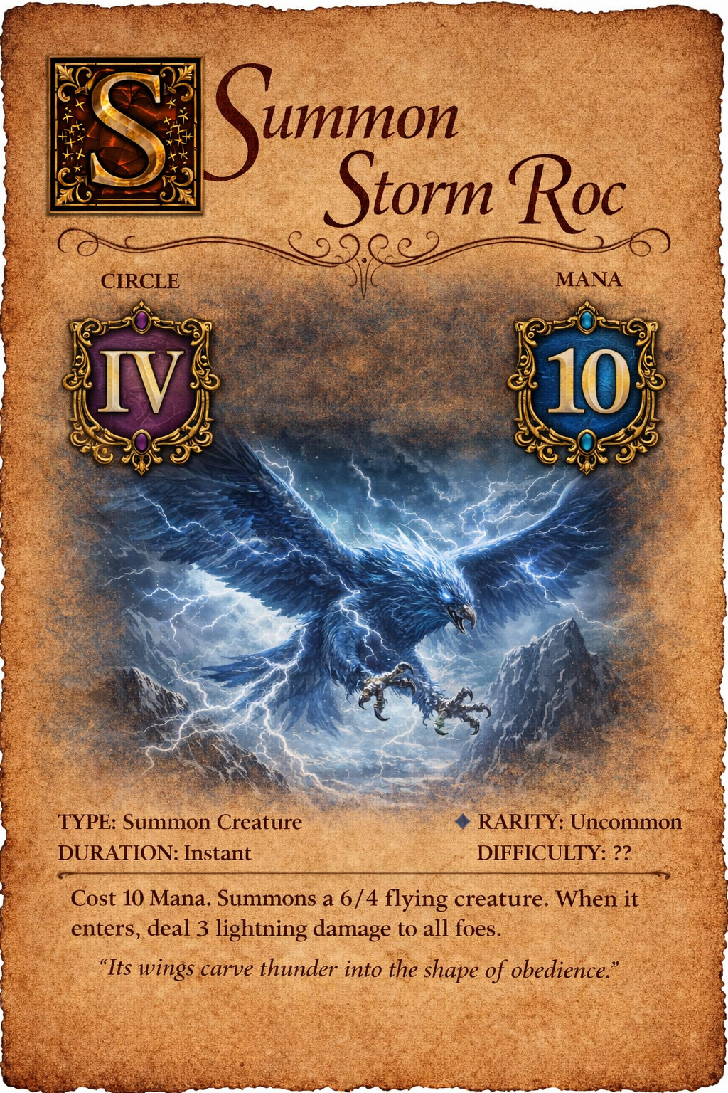 Storm Roc spell card